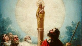 Aparición de la Virgen del Pilar al apóstol Santiago y sus discípulos