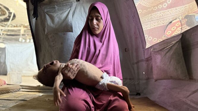 El pequeño gazatí Mohamed Motawaq