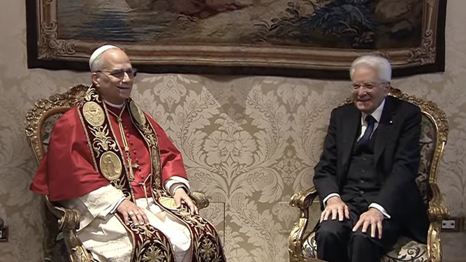 León XIV y Matarella