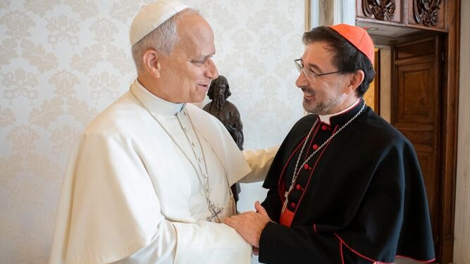 Cobo, con el Papa León