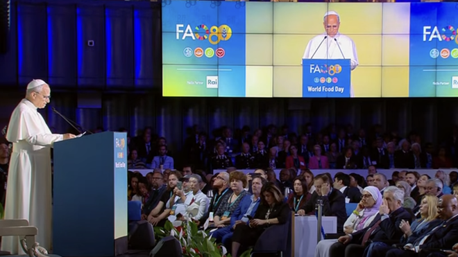 Discurso de León XIV en la FAO