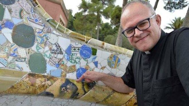 Bruno Bérchez, en el parc Güell