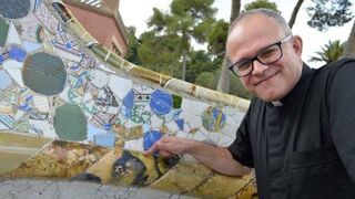 Bruno Bérchez, en el parc Güell