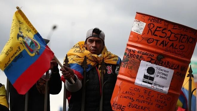 Protesta indígena en Ecuador