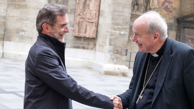 Josef Grünwidl y el cardenal Schönborn