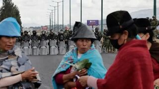 Represión policial en Ecuador