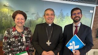 Lourdes Grosso, Vicente Rebollo y José María Albalad