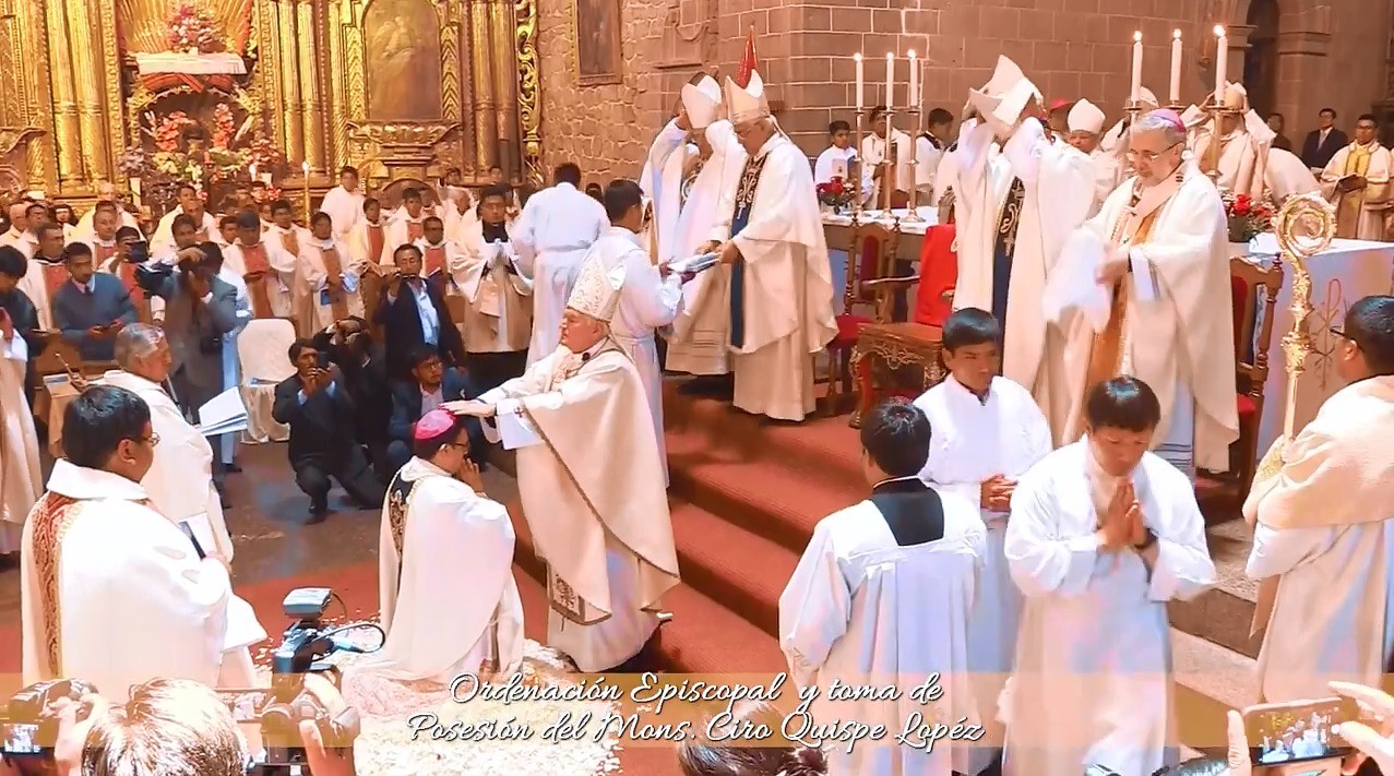 consagracion episcopal del ultimo obispo de Juli