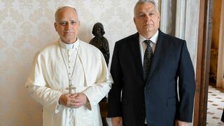 Víktor Orban, con el Papa León XIV