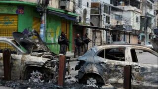 Violencia en las calles de Río de Janeiro. Brasil.