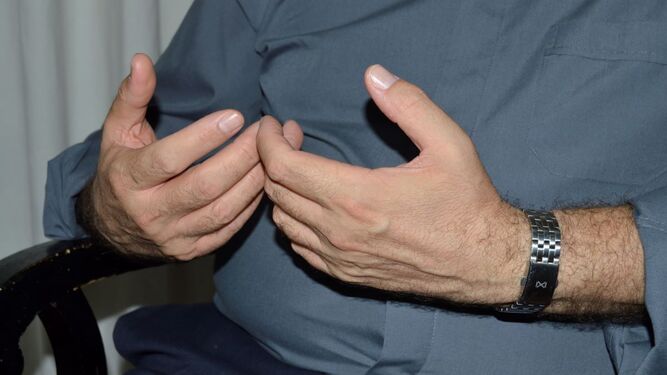 Las manos de Jesús Corbí