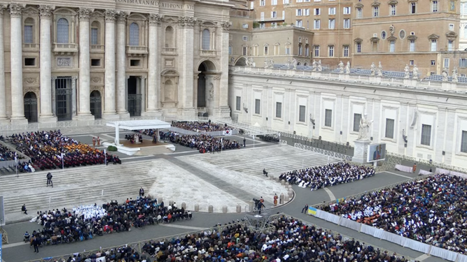 Audiencia general en la plaza de San Pedro