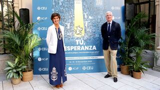Los codirectores del Congreso Católicos y Vida Pública, María San Gil y Josep Masip
