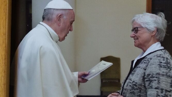 Schlute, con el Papa Francisco
