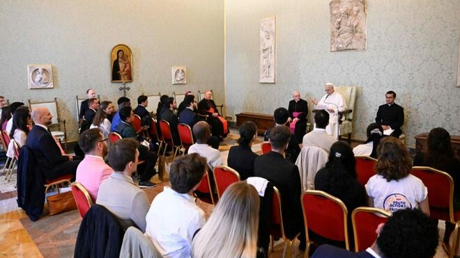 reunión del Papa con miembros del IYAB