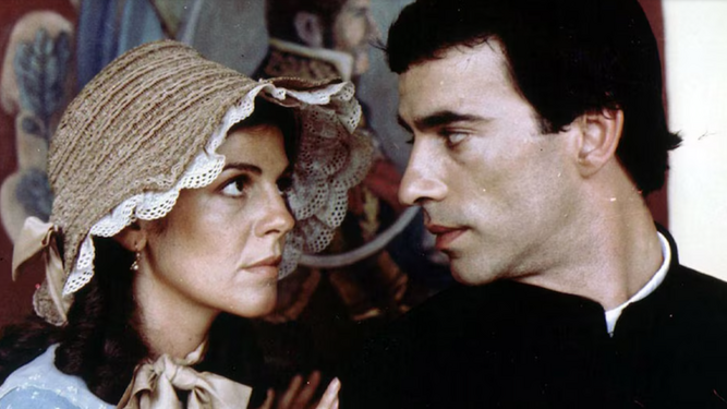 Camila y padre Ladislao antes del fusilamiento por casarse