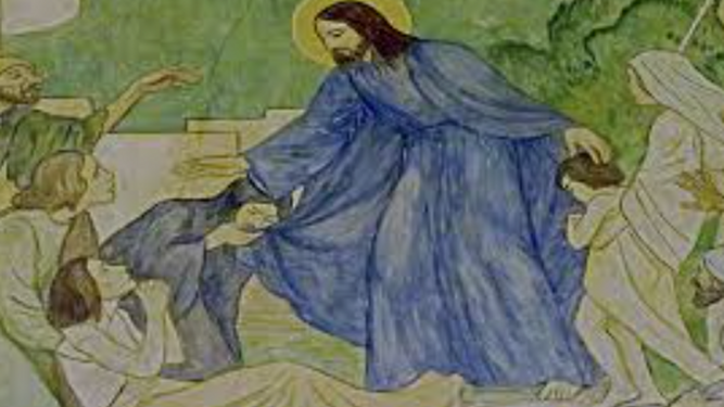 Jesús cura a la suegra de Pedro