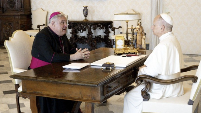 Marcelo Colombo con León XIV