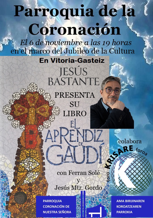 cartel para fuera de Vitoria LIbro Aprendiz de Gaudi