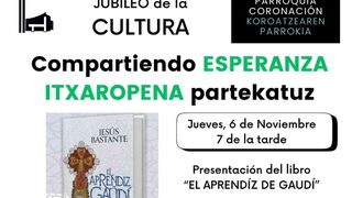 Este jueves Jesús Bastante presenta “el Aprendiz de Gaudí” en  Vitoria-Gasteiz