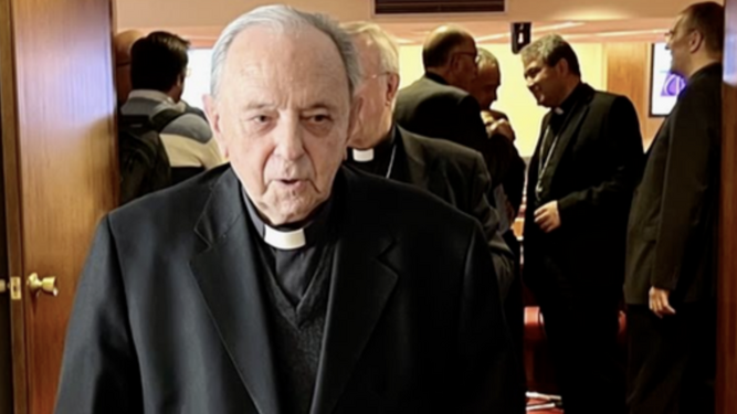 Juan María Uriarte, en una de sus últimas plenarias en la CEE