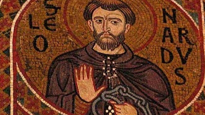 S. Leonardo de Noblac. (Patrón de los encarcelados y las parturientas)