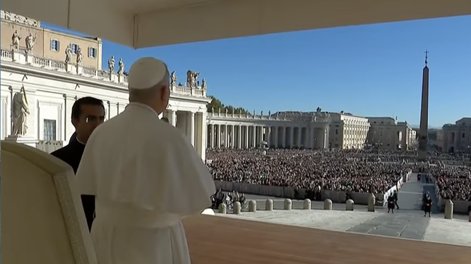 Audiencia del Papa en la plaza de San Pedro