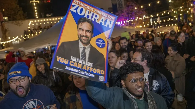 Seguidores de Zohran Mamdani