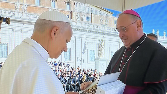 Luis Ángel de las Heras, con León XIV