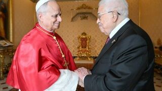 León XIV y Abbas defienden "la solución de dos Estados" para el futuro de Israel y Palestina