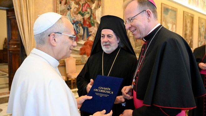 León XIV recibe la Carta Ecuménica