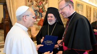 León XIV recibe la Carta Ecuménica