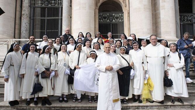 El Papa, con la Confederación de dominicas de Santa María y Santo Domingo de España