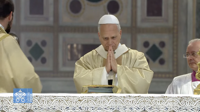 León XIV en san Juan de Letrán 7