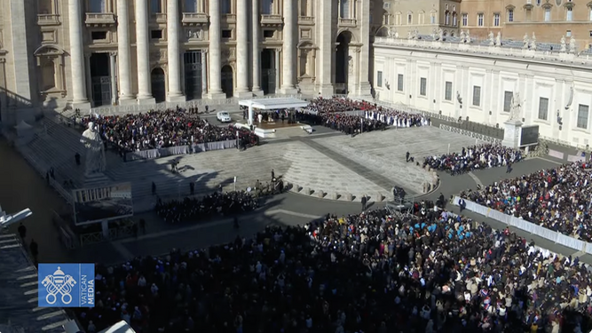 Audiencia general del Papa en la plaza de san Pedro