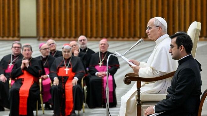 El Papa, en su discurso de hoy
