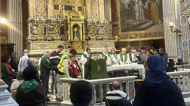 Misa en la iglesia de los claretianos de Roma