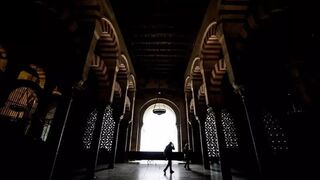 Arco de la Mezquita de Córdoba sin celosía