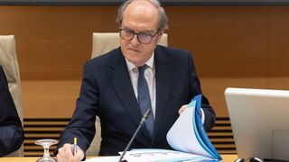 Gabilondo, durante su comparecencia en la comisión Mixta