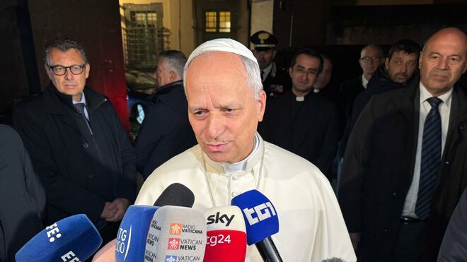 El Papa, a su salida de Castelgandolfo