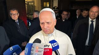 El Papa, a su salida de Castelgandolfo