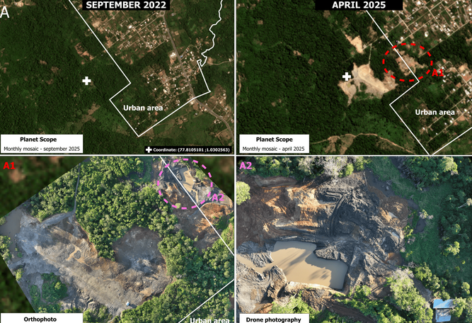 Una concesión minera se sobrepone a la zona urbana de Tena