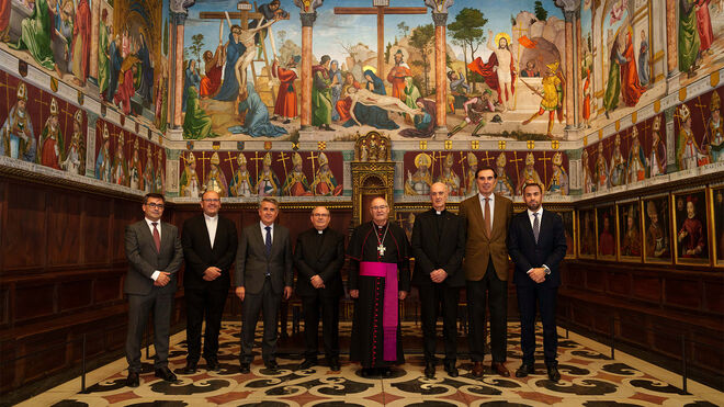 Representantes de la Fundación Primatialis Sedes Toletana y UMAS Seguros