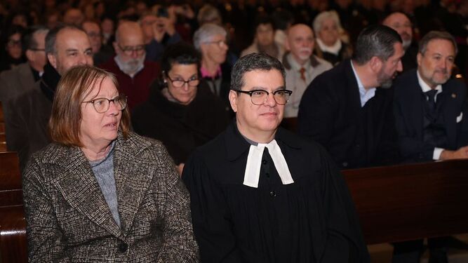 Fieles durante la celebración