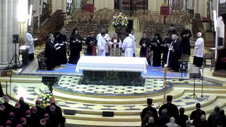 Un momento de la celebración ecuménica en La Almudena