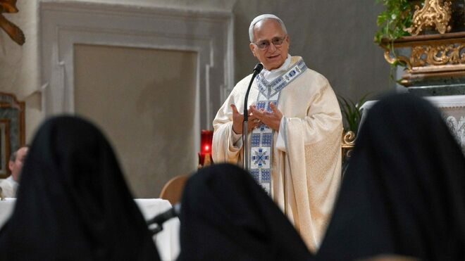 El Papa visita el Monasterio de Montefalco