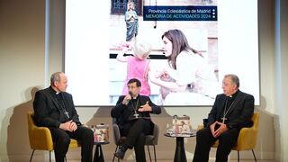 Cobo y García Beltrán en la presentación de la Memoria