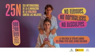 Cartel de 25N de la Junta de Andalucía