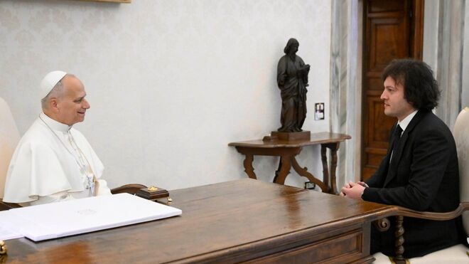 Irakli Kobakhidze en audiencia con el Papa León XIV