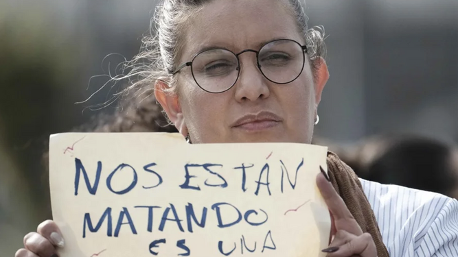 Manifestación contra la violencia machista